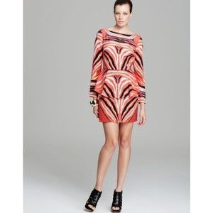 Mara Hoffman Red Multi Color Peplum mini Dress 2